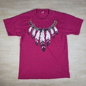 Vintage Fruit Of The Loom Large Southwest Dream Catcher Feathers‎ Native Shirt